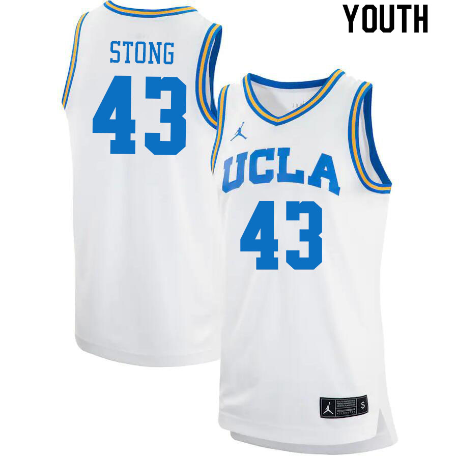 Jordan Brand Youth #43 Russell Stong UCLA Bruins College Jerseys Sale-White
